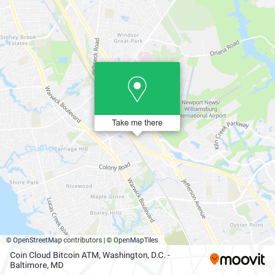 Coin Cloud Bitcoin ATM map