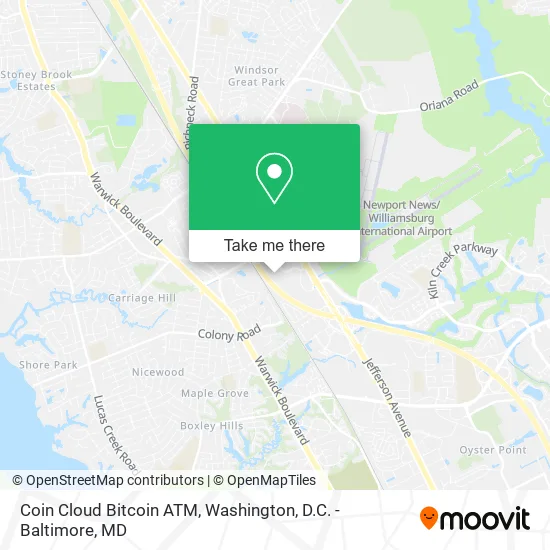 Coin Cloud Bitcoin ATM map