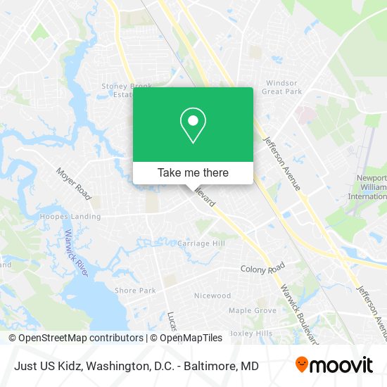 Just US Kidz map