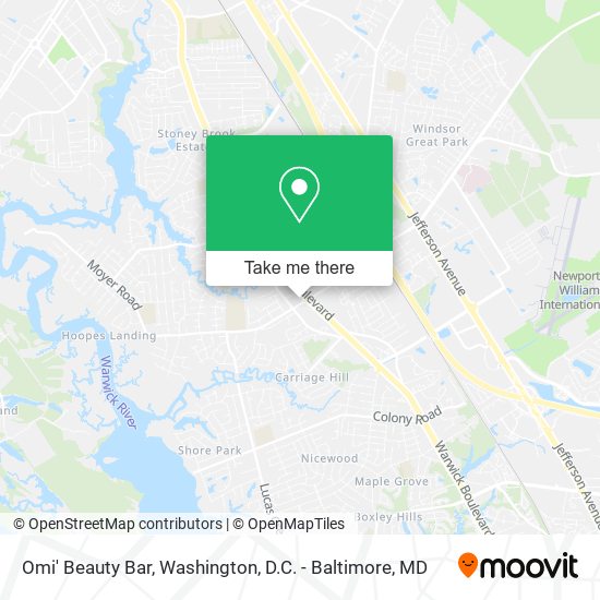 Omi' Beauty Bar map