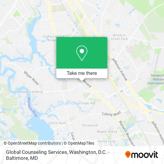 Global Counseling Services map