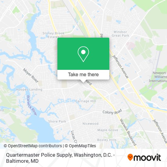 Quartermaster Police Supply map