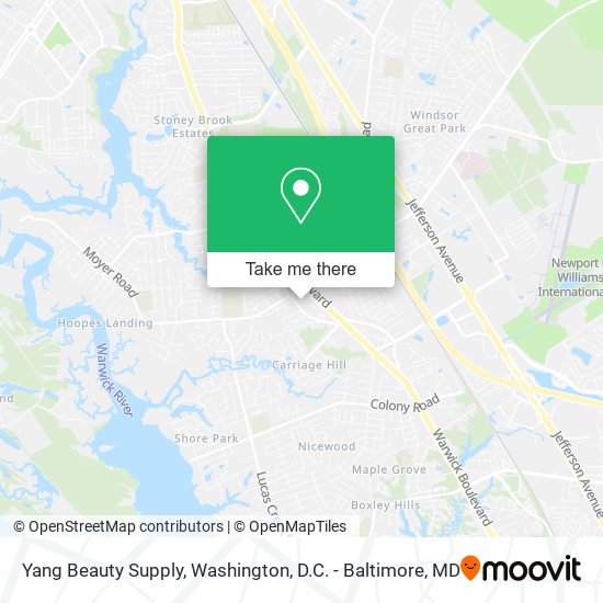 Mapa de Yang Beauty Supply
