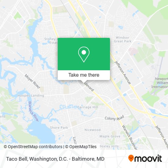 Taco Bell map