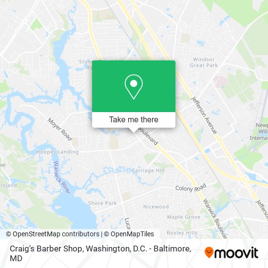 Craig's Barber Shop map