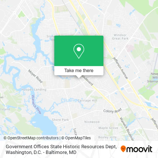 Government Offices State Historic Resources Dept map