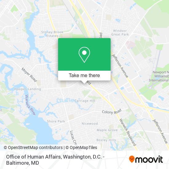 Office of Human Affairs map