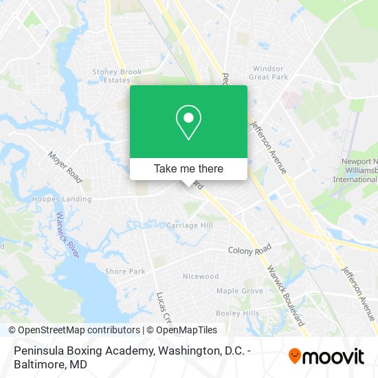 Peninsula Boxing Academy map