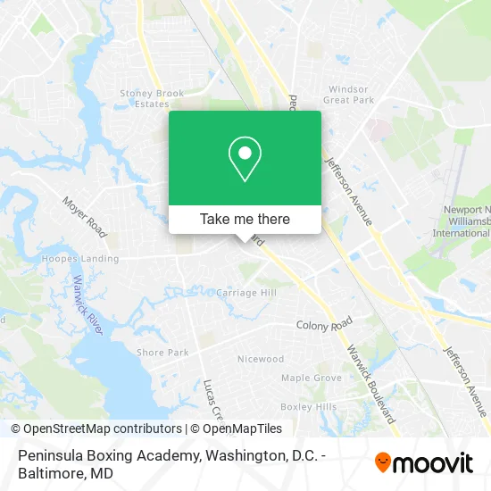 Peninsula Boxing Academy map