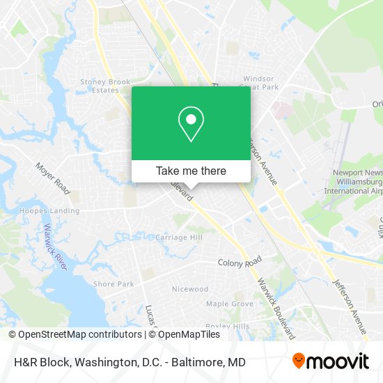 H&R Block map