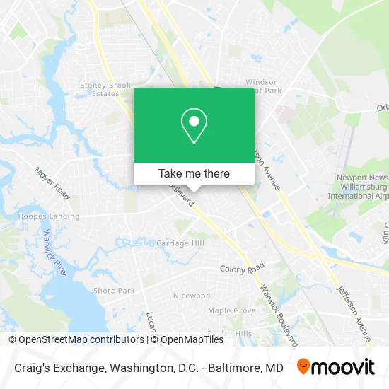 Craig's Exchange map