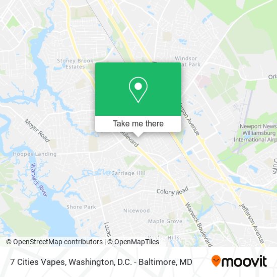 7 Cities Vapes map