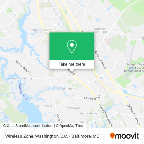 Mapa de Wireless Zone