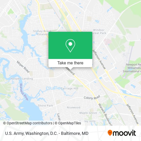 U.S. Army map