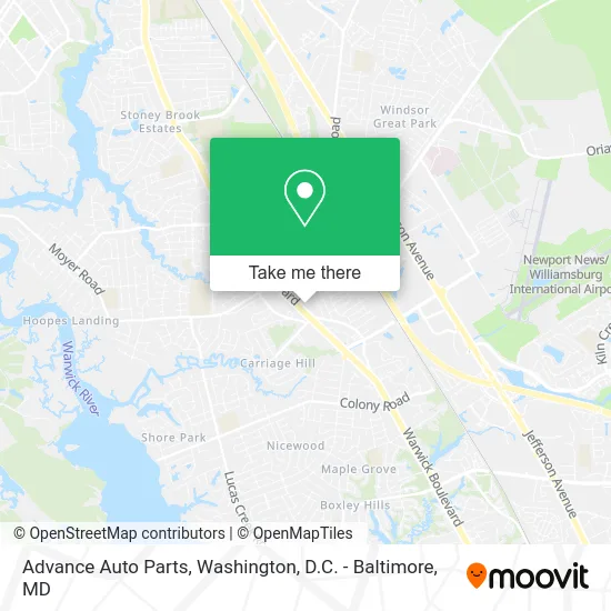 Advance Auto Parts map