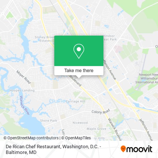 De Rican Chef Restaurant map