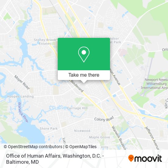 Office of Human Affairs map