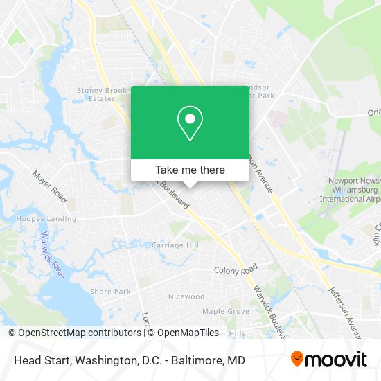 Head Start map
