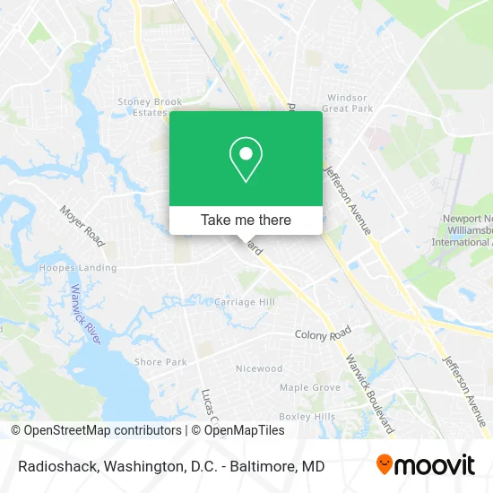 Radioshack map