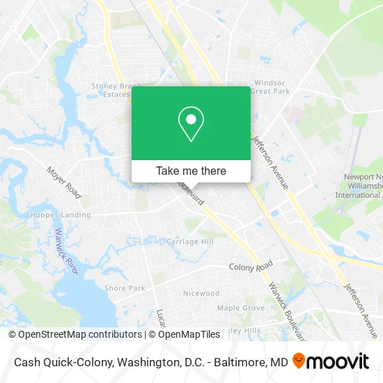 Cash Quick-Colony map