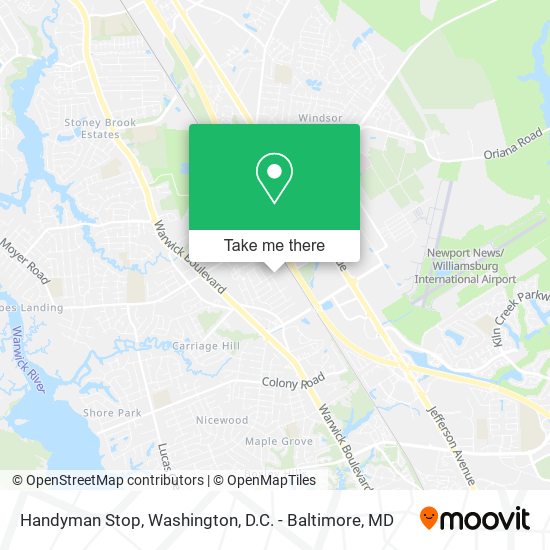 Handyman Stop map