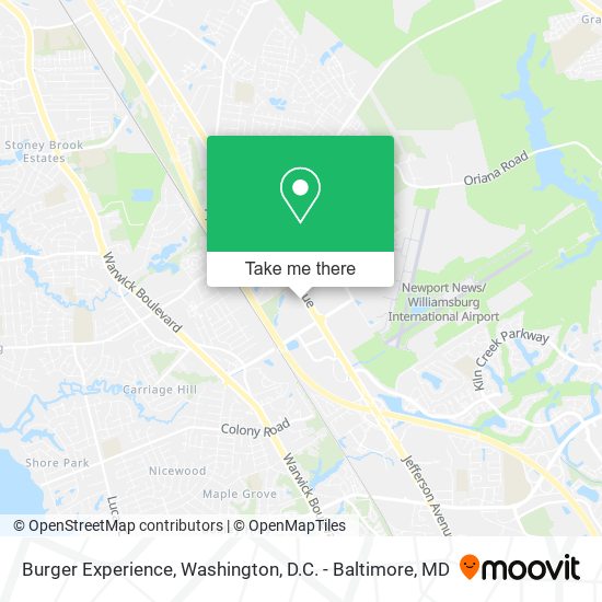 Burger Experience map