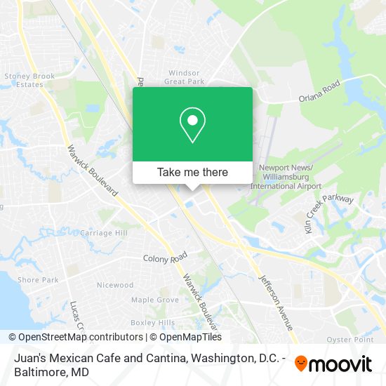 Juan's Mexican Cafe and Cantina map
