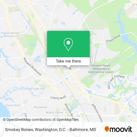 Smokey Bones map