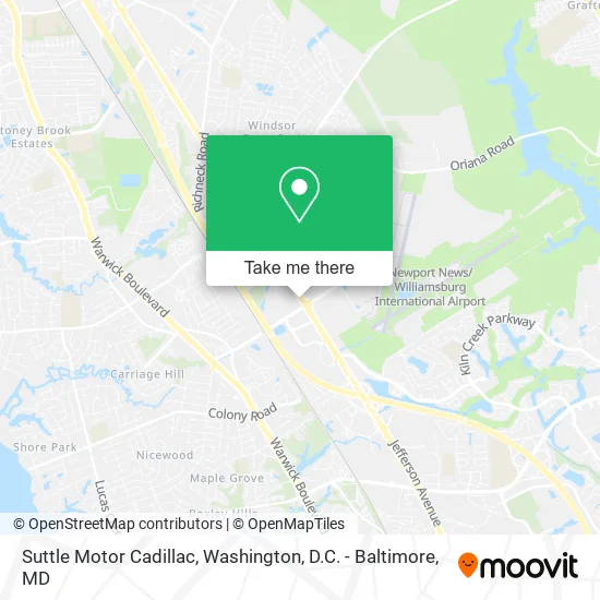 Suttle Motor Cadillac map