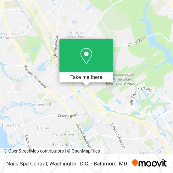 Nails Spa Central map