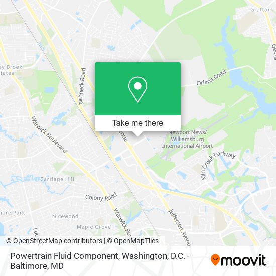 Mapa de Powertrain Fluid Component