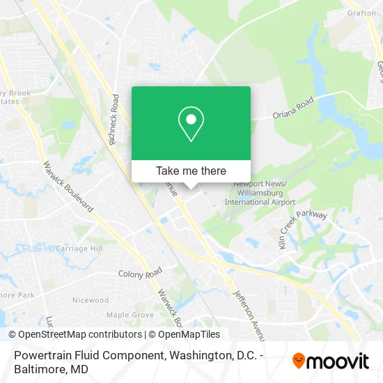 Powertrain Fluid Component map