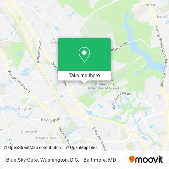 Blue Sky Cafe map