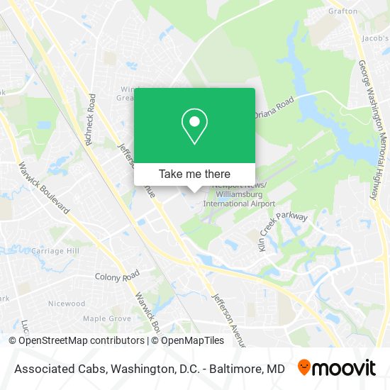 Mapa de Associated Cabs