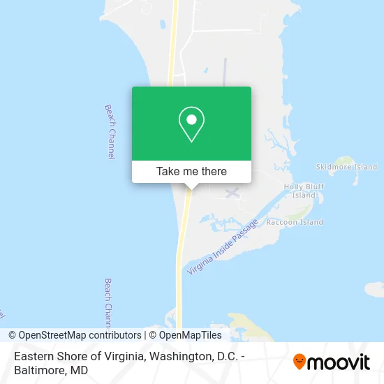 Eastern Shore of Virginia map