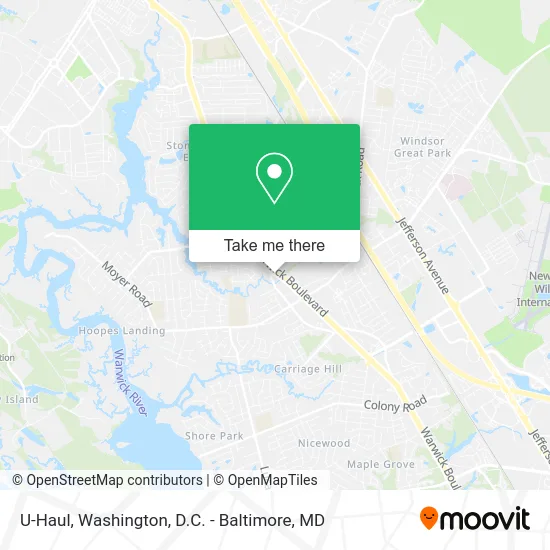 U-Haul map