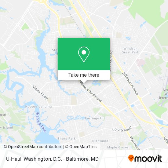 Mapa de U-Haul