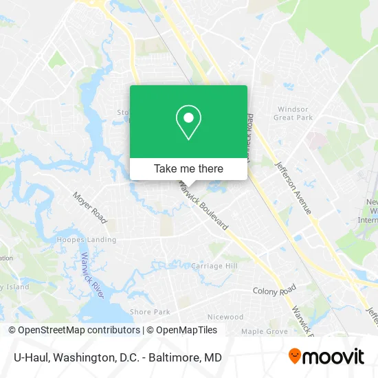 U-Haul map
