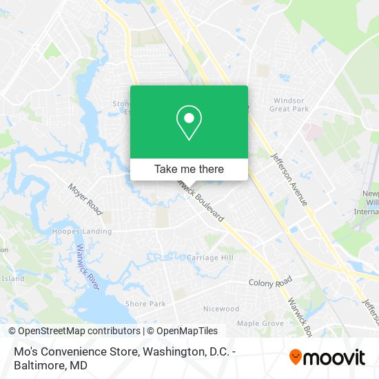 Mapa de Mo's Convenience Store