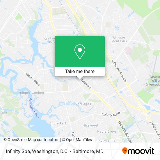 Infinity Spa map