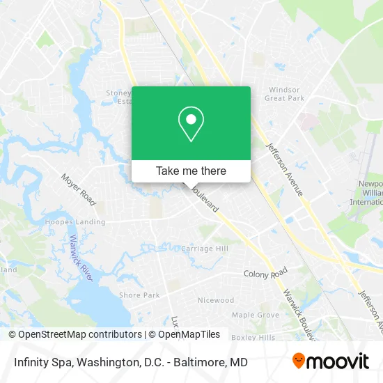 Infinity Spa map
