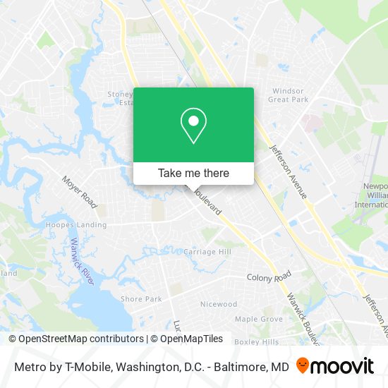 Mapa de Metro by T-Mobile