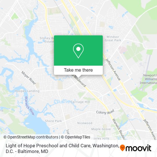 Mapa de Light of Hope Preschool and Child Care