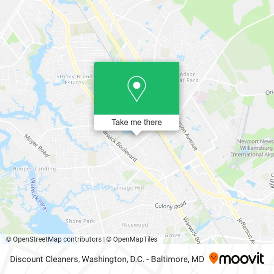 Discount Cleaners map