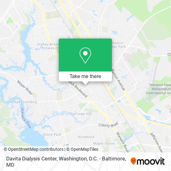 Mapa de Davita Dialysis Center