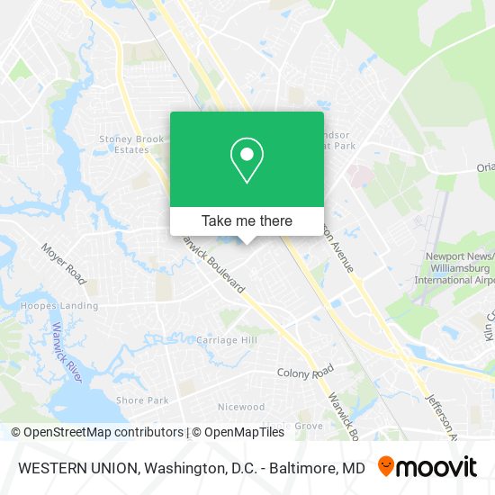 WESTERN UNION map