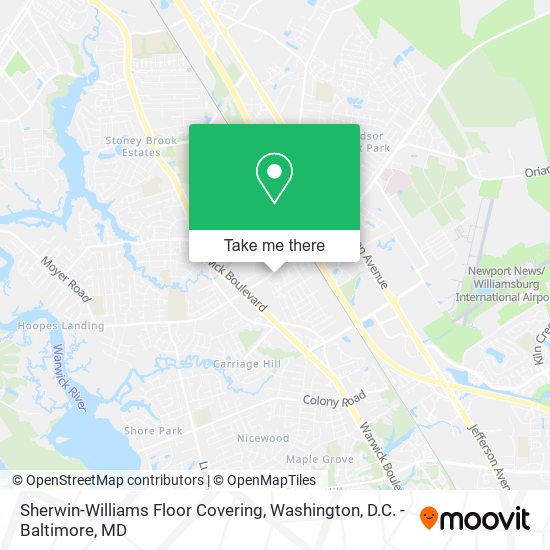 Mapa de Sherwin-Williams Floor Covering
