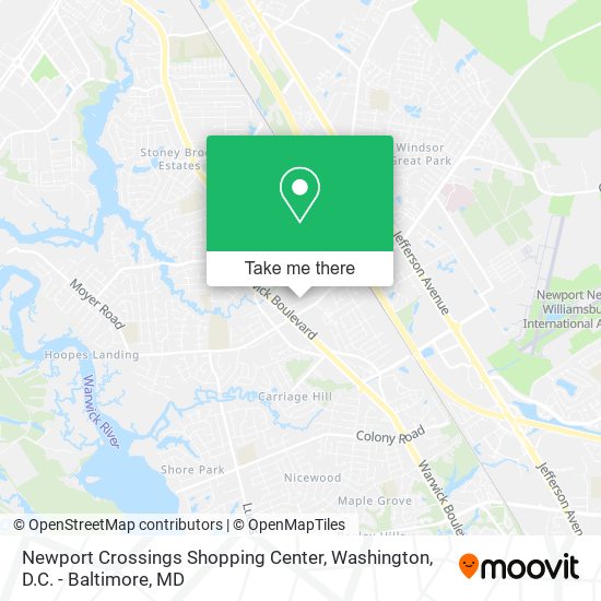 Newport Crossings Shopping Center map