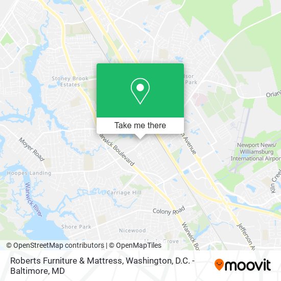 Roberts Furniture & Mattress map