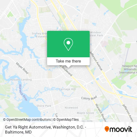 Get Ya Right Automotive map